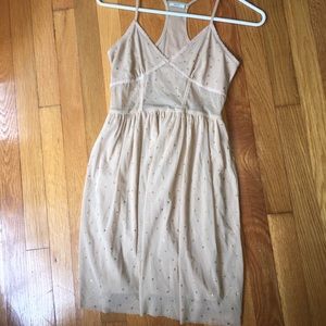 Urban outfitters nude sparkly dress